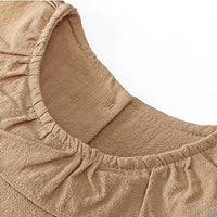 Load image into Gallery viewer, Baby Girl Ruffle Collar Solid Color Onesie Wholesale 76251436
