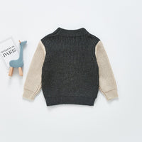 Load image into Gallery viewer, Pocket Color Blocking Knitted Sweater For Baby Boy Wholesale 1923171
