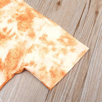 Load image into Gallery viewer, Two Pieces Kid Girl Tie Dye Set Crew Neck Tee And Shorts  Wholesale 019615
