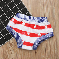 Load image into Gallery viewer, Baby Toddler American Dude Or Baby Outfit Tank Top Match Stripe Shorts Set Wholesale 9063020
