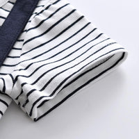 Load image into Gallery viewer, Baby Girl Bowtie Stripe Bodysuit Wholesale 5466283
