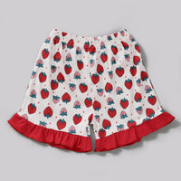 Load image into Gallery viewer, Two Pieces Kid Girl Letter Strawberry Print Set Top With Shorts Wholesale 48411852
