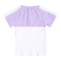 Load image into Gallery viewer, 2 Pieces Kid Colorblock Set Raglan Sleeve Tee With Shorts Wholesale 2525067
