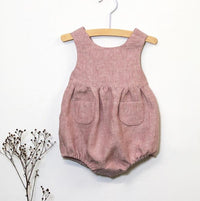 Load image into Gallery viewer, Baby Backless Solid Color Tank Bodysuit With Pocket Wholesale 17081444
