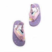 Load image into Gallery viewer, Toddler Kid Girl Rainbow Star Print Flip Flops Slippers Wholesale 2813508
