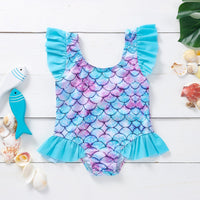 Load image into Gallery viewer, Infant Toddler Girl Watermelon Print Stripe Swimsuit Wholesale 97341475
