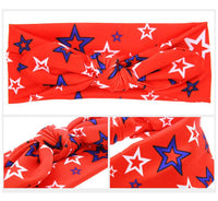 Load image into Gallery viewer, Baby Flag Day Bow Knot Print Headband Wholesale 00411772
