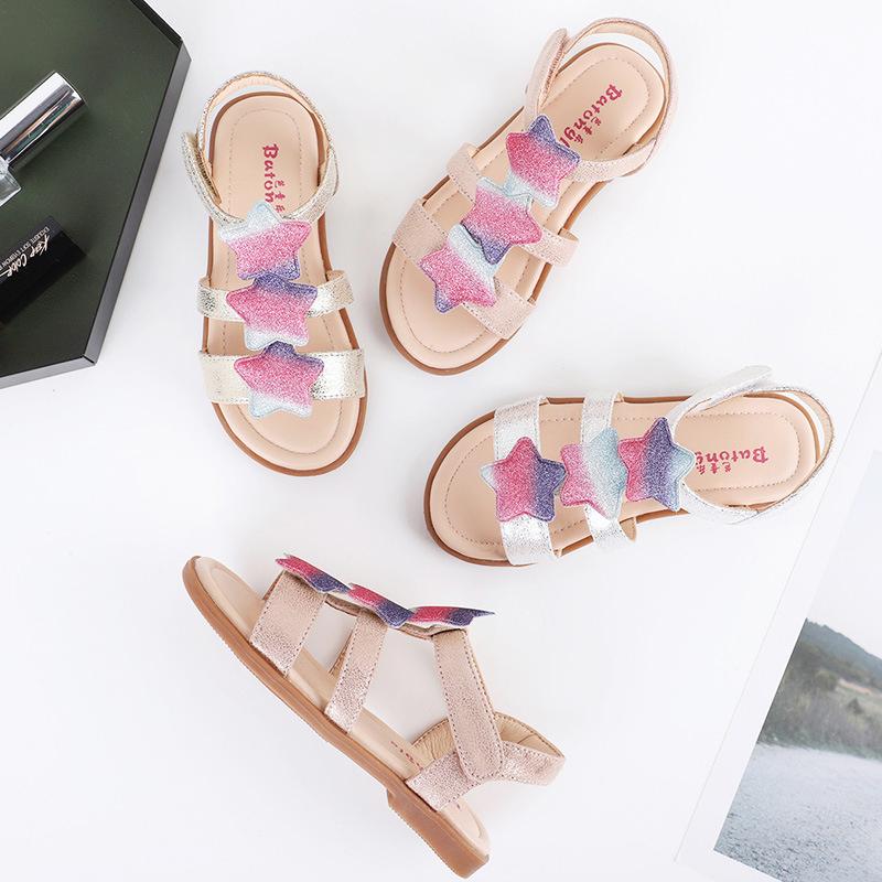 Girls Star Flat Sandals Wholesale 47921450