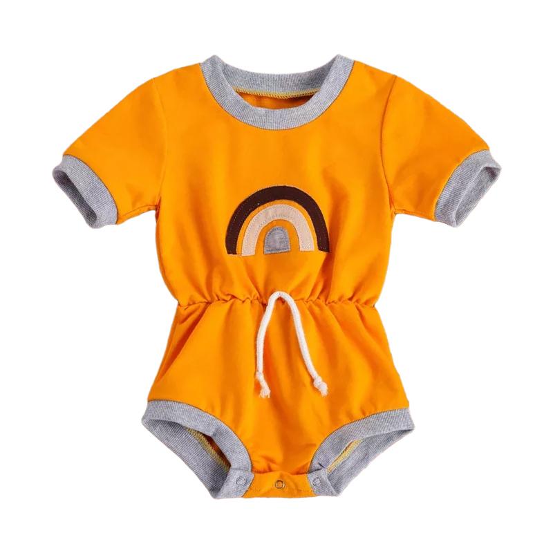 Baby Rainbow Elastic Waist Bodysuit Wholesale 42922031