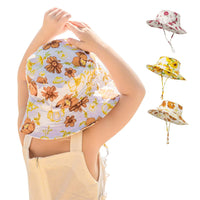 Load image into Gallery viewer, Little Girl Floral Print Bucket Hat Wholesale 14071392
