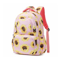 Load image into Gallery viewer, Kid Sunflower Print Backpack Pink
