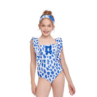 Load image into Gallery viewer, Kid Girl Bow Decor One Piece Swimsuit Wholesale 9753496
