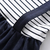 Load image into Gallery viewer, Baby Girl Bowtie Stripe Bodysuit Wholesale 5466283
