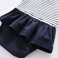 Load image into Gallery viewer, Baby Girl Bowtie Stripe Bodysuit Wholesale 5466283
