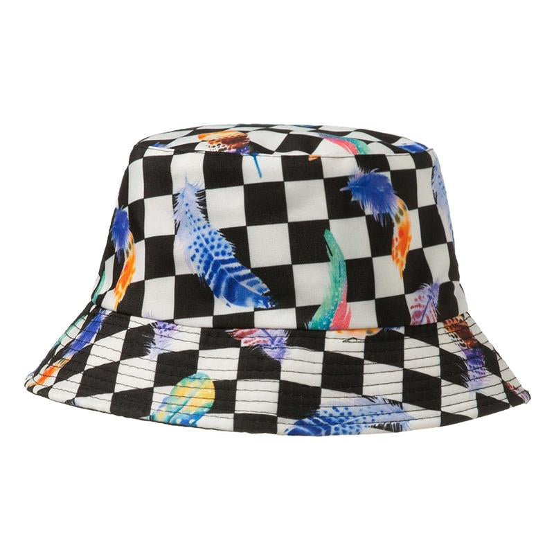Kid Black & White Checkered Bucket Hat Wholesale 38691386
