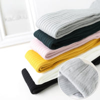 Load image into Gallery viewer, Baby Kid Girl Solid Color Ribbed Tights Wholesale 00851318
