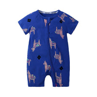 Load image into Gallery viewer, Baby Girl Plant Flower Print Romper wholesale 125470
