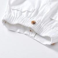 Load image into Gallery viewer, Two Pieces Boy Formal Set Stripe Bow Tie Shirt Boy Strap Short Wholesale 5750164
