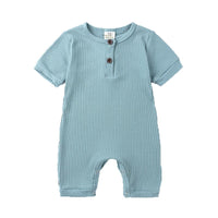 Load image into Gallery viewer, Baby Ribbed Plain Basic Romper Wholesale 512188
