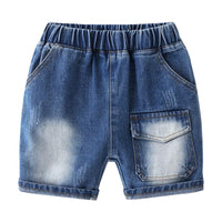Load image into Gallery viewer, Solid Color Pocket Front Denim Short For Boys Wholesale 9772657
