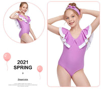Load image into Gallery viewer, Kid Girl Bow Decor One Piece Swimsuit Wholesale 9753496
