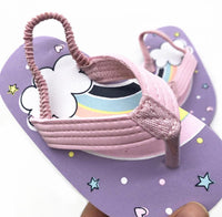 Load image into Gallery viewer, Toddler Kid Girl Rainbow Star Print Flip Flops Slippers Wholesale 2813508
