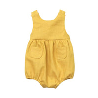 Load image into Gallery viewer, Baby Backless Solid Color Tank Bodysuit With Pocket Wholesale 17081444
