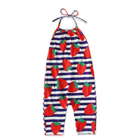 Load image into Gallery viewer, Little Girl Fruit Print Halter Jumpsuit Wholesale 5809048
