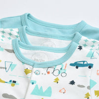 Load image into Gallery viewer, 3-pack Infant Unisex Print Cartoon Footie Jumpsuit Wholesale 17312088
