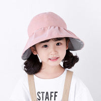 Load image into Gallery viewer, 3 Pieces Kid Girl Solid Color Bucket Hat Wholesale 09691142
