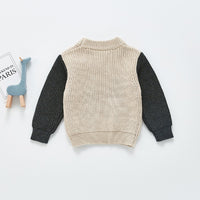 Load image into Gallery viewer, Pocket Color Blocking Knitted Sweater For Baby Boy Wholesale 1923171
