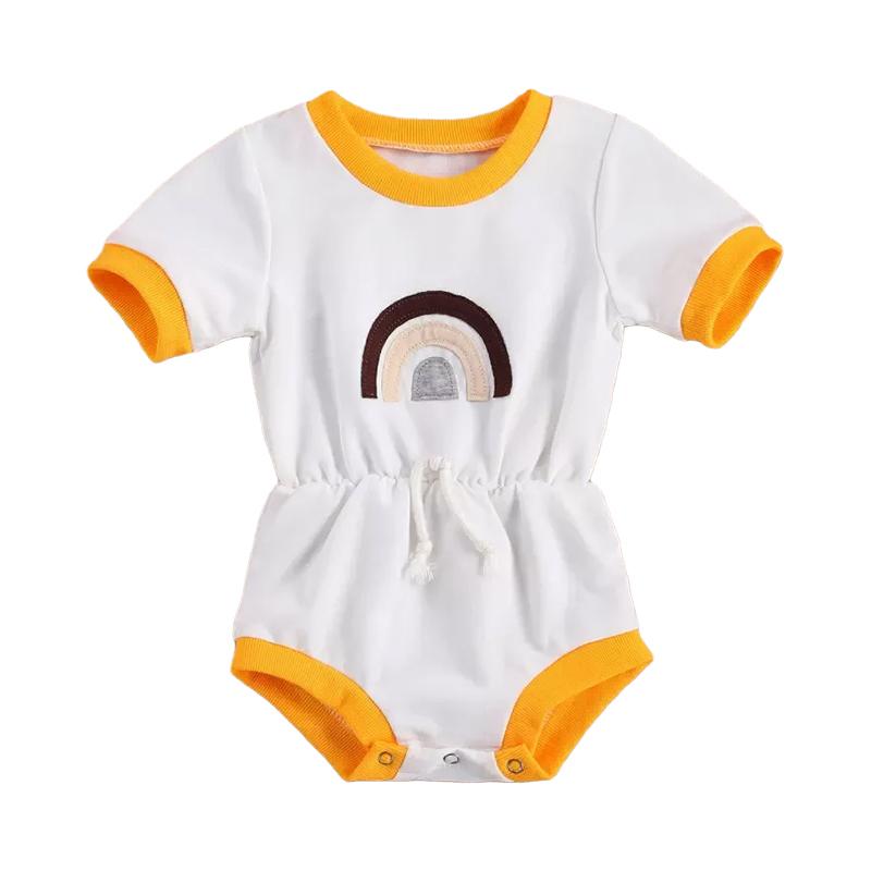 Baby Rainbow Elastic Waist Bodysuit Wholesale 42922031