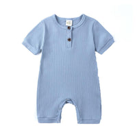 Load image into Gallery viewer, Baby Ribbed Plain Basic Romper Wholesale 512188
