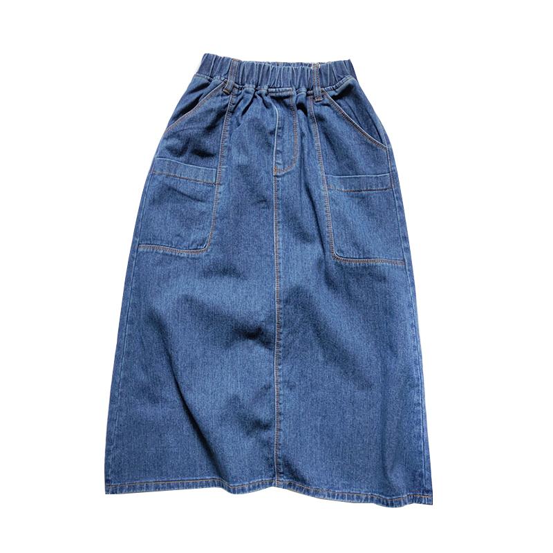 Kid Girl Distressed Denim Skirt Wholesale 08701068