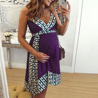 Load image into Gallery viewer, Maternity Boho Belted Cami Dress Wholesale 71591321
