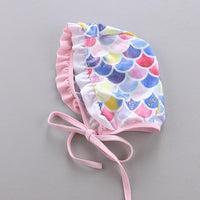 Load image into Gallery viewer, Kid Girl Mermaid Bow One Piece Swimsuit And Hat Wholesale 53531124
