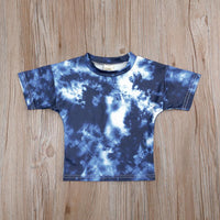 Load image into Gallery viewer, Two Pieces Kid Girl Tie Dye Set Crew Neck Tee And Shorts  Wholesale 019615
