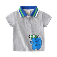 Load image into Gallery viewer, Kid Boy Stripe Polo Tee Wholesale 9440683
