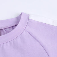 Load image into Gallery viewer, 2 Pieces Kid Colorblock Set Raglan Sleeve Tee With Shorts Wholesale 2525067
