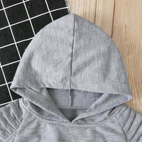 Load image into Gallery viewer, 2-Piece Little Boy Solid Color Set Hooded Top And Pants  Wholesale 4385027
