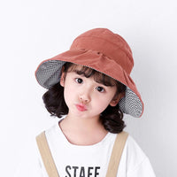 Load image into Gallery viewer, 3 Pieces Kid Girl Solid Color Bucket Hat Wholesale 09691142
