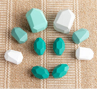 Load image into Gallery viewer, 30 Pcs Colorful Wooden Stacking Rock Toy Wholesale 4597430
