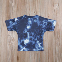 Load image into Gallery viewer, Two Pieces Kid Girl Tie Dye Set Crew Neck Tee And Shorts  Wholesale 019615

