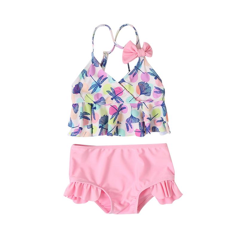 2 Pieces Kid Girl Floral Bathing Suit Wholesale 27151527