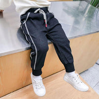 Load image into Gallery viewer, Kid Boy Drawstring Denim Pants Wholesale 10371504
