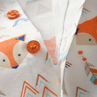 Load image into Gallery viewer, 2 Piece Toddler Boy Bow Tie Fox Print  Shirt And Stripe Suspender Shorts Set Wholesale 99441339
