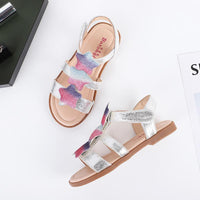 Load image into Gallery viewer, Girls Star Flat Sandals Wholesale 47921450
