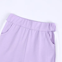 Load image into Gallery viewer, 2 Pieces Kid Colorblock Set Raglan Sleeve Tee With Shorts Wholesale 5482068
