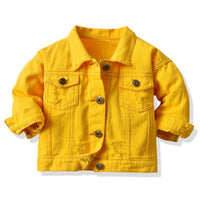 Load image into Gallery viewer, Toddler Boy And Girl Ripped Plain Jacket Wholesale 2320198
