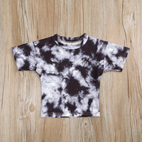 Load image into Gallery viewer, Two Pieces Kid Girl Tie Dye Set Crew Neck Tee And Shorts  Wholesale 019615
